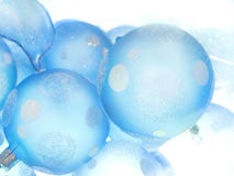 White-blue Christmas Balls Stock Image White-blue Christmas Balls Stock Image
