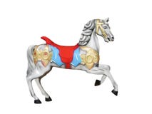Carousel Horse isolated stock image. Image of carnival - 12790777