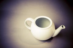 White ceramic teapot. Retro style Royalty Free Stock Photo White ceramic teapot. Retro style Royalty Free Stock Photo