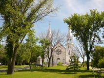 White Church with tall steeples Stock Photo White Church with tall steeples Stock Photo