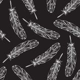 Black Bird Feather Seamless Pattern vector illustration Black Bird Feather Seamless Pattern vector illustration