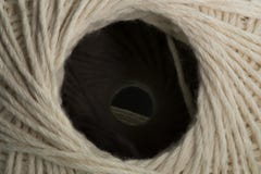 White cotton thread ball macro close up Royalty Free Stock Photography White cotton thread ball macro close up Royalty Free Stock Photography