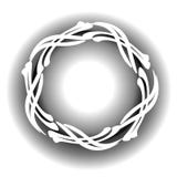 White Cross Circular Web Logo Royalty Free Stock Images