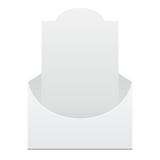 White Display Holder Box POS POI Cardboard Blank Empty, Front View. Products Isolated. Mockup, Mock Up. royalty free illustration White Display Holder Box POS POI Cardboard Blank Empty, Front View. Products Isolated. Mockup, Mock Up. royalty free illustration