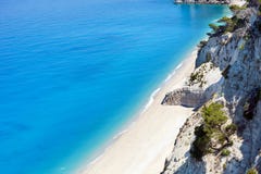 White Egremni Beach (Lefkada, Greece) Royalty Free Stock Image White Egremni Beach (Lefkada, Greece) Royalty Free Stock Image