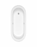 White flat rim roll top clawfoot bathtub stock photography White flat rim roll top clawfoot bathtub stock photography