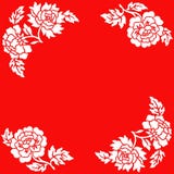 White Flowers On Red Background Royalty Free Stock Photos White Flowers On Red Background Royalty Free Stock Photos