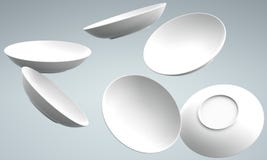 white för fall för maträtt 3d fördelad sphere vektor illustrationer white för fall för maträtt 3d fördelad sphere vektor illustrationer