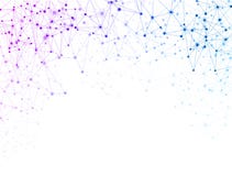 White global communication background with colorful network. stock illustration White global communication background with colorful network. stock illustration