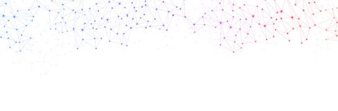 White global communication banner with colorful network. royalty free illustration White global communication banner with colorful network. royalty free illustration