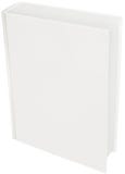 White hard cover book