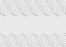 White hexagon paper abstract background for website, banner, business card, invitation, postcard