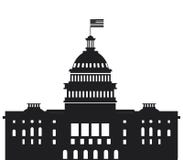White house vector flat illustration. Washington DC. CAPITOL vector illustration White house vector flat illustration. Washington DC. CAPITOL vector illustration