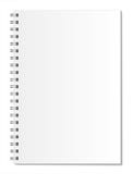 White notepad on a white background with realistic shadows. royalty free illustration White notepad on a white background with realistic shadows. royalty free illustration