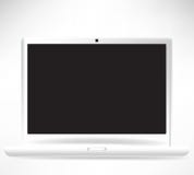 White open laptop computer vector illustration White open laptop computer vector illustration