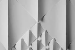 White paper folded into square and triangular shapes stock illustration White paper folded into square and triangular shapes stock illustration