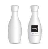 White plastic bottle vector for Pill, Supplementary, medical, beauty. product design stock illustration White plastic bottle vector for Pill, Supplementary, medical, beauty. product design stock illustration