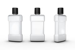 White plastic bottle with white blank label, clipping path included vector illustration White plastic bottle with white blank label, clipping path included vector illustration