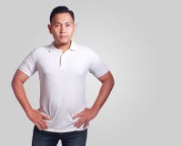 Download White Polo Shirt Mock up stock photo. Image of male ...