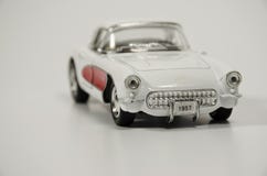 White retro car model on light background royalty free stock images White retro car model on light background royalty free stock images