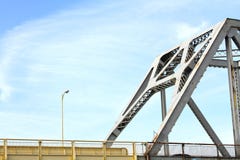 White Roadway River Bridge stock images White Roadway River Bridge stock images