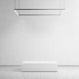 White room with podium. 3D rendering Stock Images White room with podium. 3D rendering Stock Images