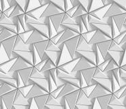 White shaded abstract geometric pattern. Origami paper style. 3D rendering background. vector illustration White shaded abstract geometric pattern. Origami paper style. 3D rendering background. vector illustration