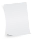 White sheet of paper