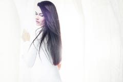 White silk Royalty Free Stock Photography White silk Royalty Free Stock Photography