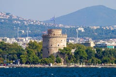 White Tower In Thessaloniki Royalty Free Stock Photo
