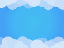 White and transparent clouds on blue gradient sky background. stock illustration White and transparent clouds on blue gradient sky background. stock illustration