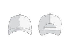 White vector baseball cap
