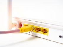 White wireless internet WI-FI router royalty free stock images White wireless internet WI-FI router royalty free stock images