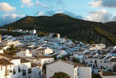 Whitewashed Andalusian town royalty free stock photos Whitewashed Andalusian town royalty free stock photos