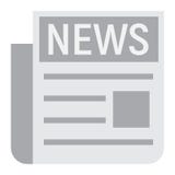 Wiadomości płaska ikona, gazeta i strona internetowa, ilustracji Wiadomości płaska ikona, gazeta i strona internetowa, ilustracji