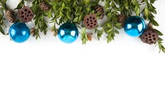 Wide arch shaped Christmas border isolated on white royalty free stock image Wide arch shaped Christmas border isolated on white royalty free stock image
