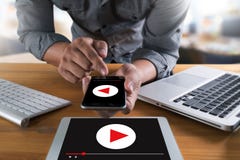 WIDEO MARKETINGOWY Audio wideo, targowi Interaktywni kanały, Bu obraz royalty free WIDEO MARKETINGOWY Audio wideo, targowi Interaktywni kanały, Bu obraz royalty free