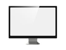 Widescreen Lcd Monitor On White. Royalty Free Stock Photos Widescreen Lcd Monitor On White. Royalty Free Stock Photos