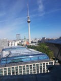 Widok Berlin z Fernsehturm obraz stock Widok Berlin z Fernsehturm obraz stock