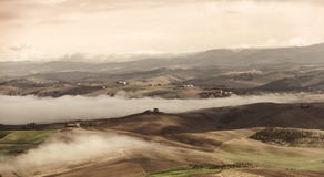 Widok dolina Od Montalcino obraz royalty free Widok dolina Od Montalcino obraz royalty free