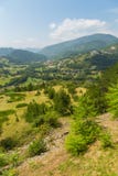 Widok Mokra Gora od Sargan Vitasi stacji, panorama Serbia fotografia stock Widok Mokra Gora od Sargan Vitasi stacji, panorama Serbia fotografia stock