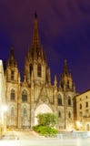 Wieczór widok Barcelona katedra obrazy stock Wieczór widok Barcelona katedra obrazy stock