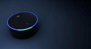 Wiedergabe 3d des Amazonas-Echospracherkennungssystems Wiedergabe 3d des Amazonas-Echospracherkennungssystems