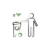 Wiederverwertung, Wurfsabfallikone Element der Wiederverwertung der 2 Farbikone Dünne Linie Ikone für Websitedesign und Entwicklu vektor abbildung Wiederverwertung, Wurfsabfallikone Element der Wiederverwertung der 2 Farbikone Dünne Linie Ikone für Websitedesign und Entwicklu vektor abbildung