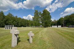Wielki cmentarz Niemieccy żołnierze w Polska, Siemianowice ÅšlÄ… skie obraz stock Wielki cmentarz Niemieccy żołnierze w Polska, Siemianowice ÅšlÄ… skie obraz stock