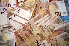 Wielkie notatki euro banknoty obrazy stock Wielkie notatki euro banknoty obrazy stock