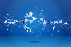 Wielobok cząsteczki budowa sfera ilustracji Wielobok cząsteczki budowa sfera ilustracji