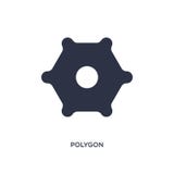 wielobok ikona na białym tle Prosta element ilustracja od geometrycznego postaci pojęcia ilustracja wektor wielobok ikona na białym tle Prosta element ilustracja od geometrycznego postaci pojęcia ilustracja wektor