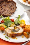 wieprzowiny rolady sałatki tenderloin zdjęcie stock wieprzowiny rolady sałatki tenderloin zdjęcie stock