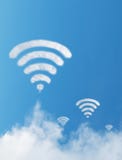Wifi Cloud Sign Stock Photos